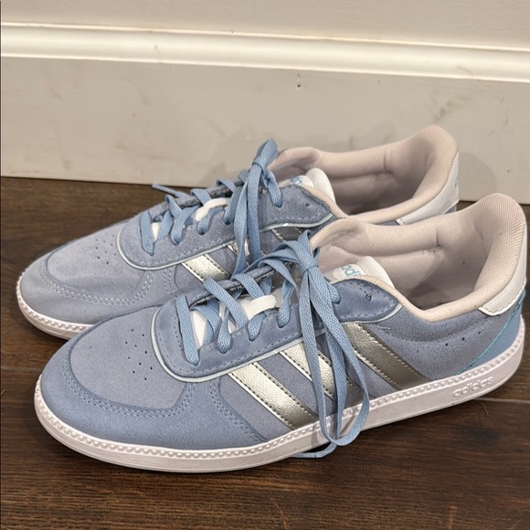adidas Shoes - adidas Blue and Silver Athletic Shoes